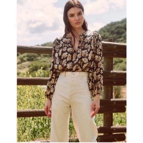 THE GREAT. floral blouse 1 - Picture 1 of 8
